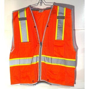 Condor Safety Vest 3XL Hi-Vis Orange Reflective Workwear Class 2